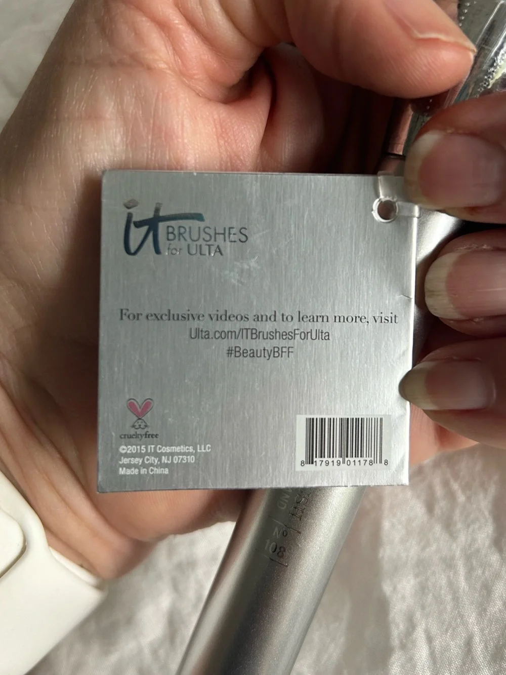 New With Tags! TWO Silver Powder Wand it Cometics Ulta Brushes. Never opened!
